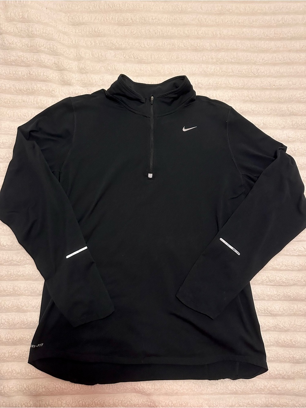 Nike Black 1/4 Zip Running Pullover Jacket